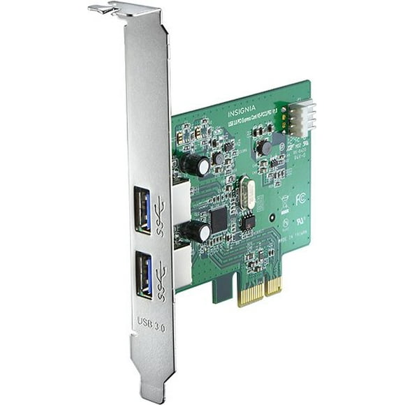 Insignia - Carte Interface Express PCI USB 3.0 2 Ports - Argent