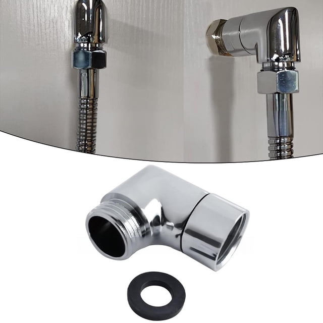 EchoBliss Adaptador De Manguera De Ducha, Adaptador De Ángulo De Cabeza De Ducha, Codo De Ducha 90 Grados