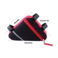 thumbnail image 2 of HLONK QitinDasen Bike Triangle Bag  Bicycle Front Tube Frame Bag  Double- Sided Reflective Decoration Makes Night Riding Safer ( Red), 2 of 5