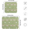 thumbnail image 3 of Dogs Green Dish Drying Mats, Reversible Coffee Mat, Microfiber Dish Drying Rack Mat for Kitchen Countertop Decor 18 x 24 Inches, 3 of 6