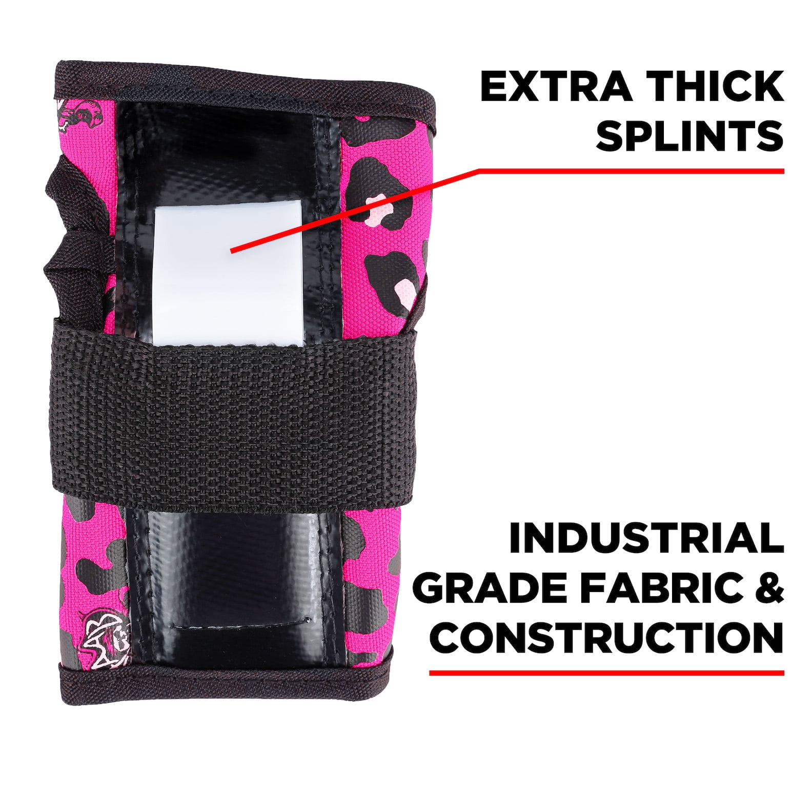187 Killer Pads Kids Skateboarding 6-Pack, Staab - Pink Junior