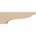 thumbnail image 3 of 6"W x 36"D x 12"H Thin Garner Rough Cedar Woodgrain TimberThane Corbel, Primed Tan, 3 of 6