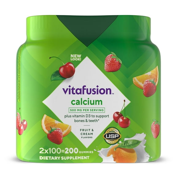 Vitafusion Calcium + D3 Vitamin Gummies, 200 ct.