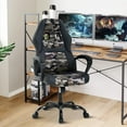 thumbnail image 1 of PC Gaming Chair Ergonomic Computer High-Back Racing with Lumbar Support Armrest Adjustable PU Leather Swivel Rolling Executive Office Desk for Home Adults, Camo, 1 of 7