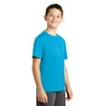 thumbnail image 4 of Sport-Tek Long Sleeve Fan Favorite V-Neck Tee (YST320) Atomic Blue, XL, 4 of 6