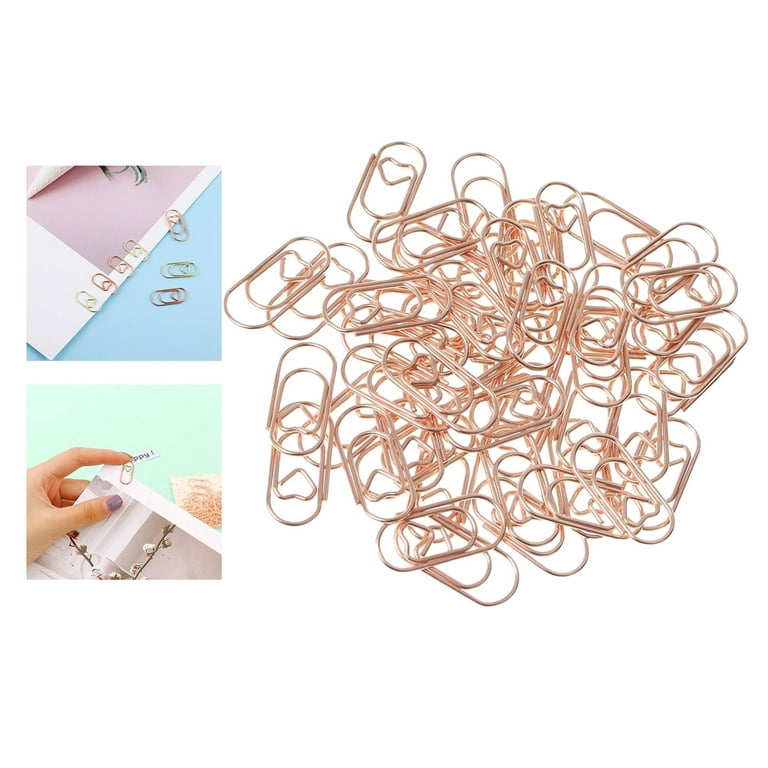 Ciieeo 100Pcs Cute Craft Clips Unique Shaped Paper Clips Novelty File Clips  Small Clips Document Craft Clips Metal Craft Clips Lovely File Clips