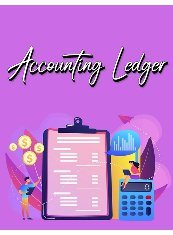 Accounting Ledger Book: Simple Accounting Ledger for Bookkeeping - Big Size - 120 Pages, (Paperback)