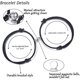 thumbnail image 4 of Conjunto de pulsera magnética para parejas, regalos de joyería con votos de amor eterno para pareja, mejor amigo, 4 of 5