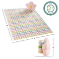 thumbnail image 3 of (2 pack) Your Zone 16"  Huggable Flower Pillow & 50" x 60" Throw Set, Pink, 3 of 9