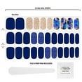 thumbnail image 3 of Dashing Diva Gloss Nail Strips - Blue Vixon | UV Free, Chip Resistant, Long Lasting Gel Nail Stickers | Contains 32 Nail Wraps, 1 Prep Pad, 1 Nail File ALT2, 3 of 3