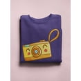 thumbnail image 3 of Yellow Camera Smiling. Sweatshirt Women -Image by Shutterstock, Female Large, 3 of 4