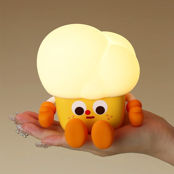 Luz nocturna de silicona para guardería, decoración de habitación de bebé, lámpara de escritorio, juguetes, decoraciones de dormitorio, regalos para niños pequeños, niñas y niños, bebés (pal