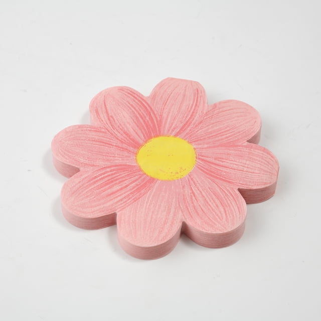 40 servilletas de papel con diseño de margaritas para fiestas de cumpleaños, bodas, servilletas florales decorativas para vajilla, suministros para fiestas con forma de flor para reuniones en el jar