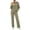 Army Green, variant on 2 Piece Sets for Women Going Out Fashion Button Long Sleeve Hooded Top Wide Leg Pants Suit Soft Stretchy Ribbed Knit Loungewear Set Versatile Solid Color Daily Wear Suit Set 3XL