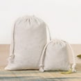 thumbnail image 5 of 10pcs Cotton Bags Gift Drawstring Pouch Gift Box Packaging Bags Gift Linen Bags Jewelry Display Xmas Wedding Sack Burlap Bag Diy (10x15cm), 5 of 6