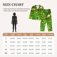 thumbnail image 4 of KLL Cactus And Succulents Print Women's Long Sleeve Pajamas with Pants Sleepwear Loungewear 2 Set-XX-Large, 4 of 8
