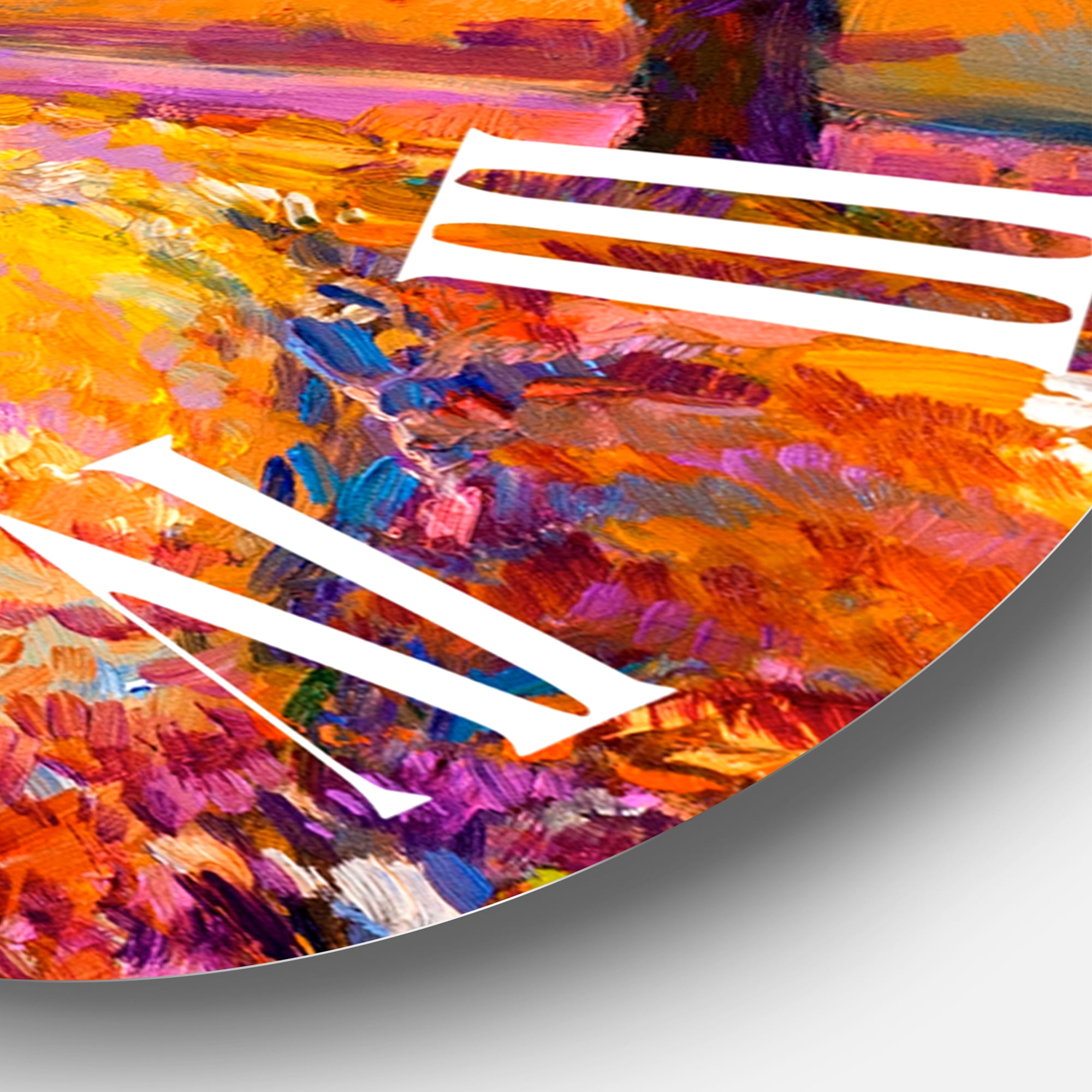 Designart 1 in Quartz Farmhouse Wall Clock