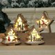 thumbnail image 3 of Adorno navideño - Adorno colgante con luz - Colgante de madera de Papá Noel - Acción de Gracias, cumpleaños, inauguración de la casa, baby shower, Año Nuevo, boda, decoración navideña, 3 of 4