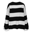 thumbnail image 6 of Tnhcen Women's Color Block Sweater Striped Knit Top Soft Acrylic Pullover Loose Fit Casual Wear Long Sleeve Comfort S-2XL, 6 of 8