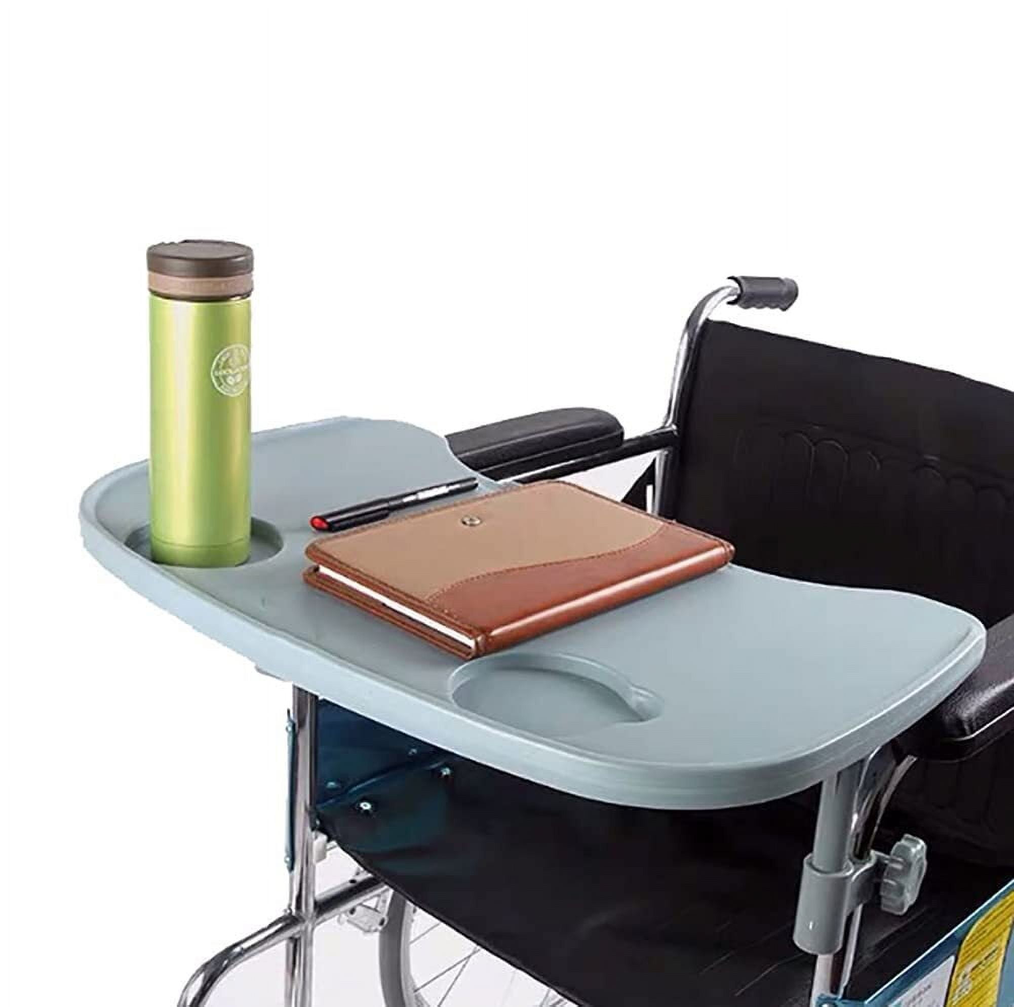 Wheelchair Lap Tray Table with Cup Holder, Medical Trays Desk for ...