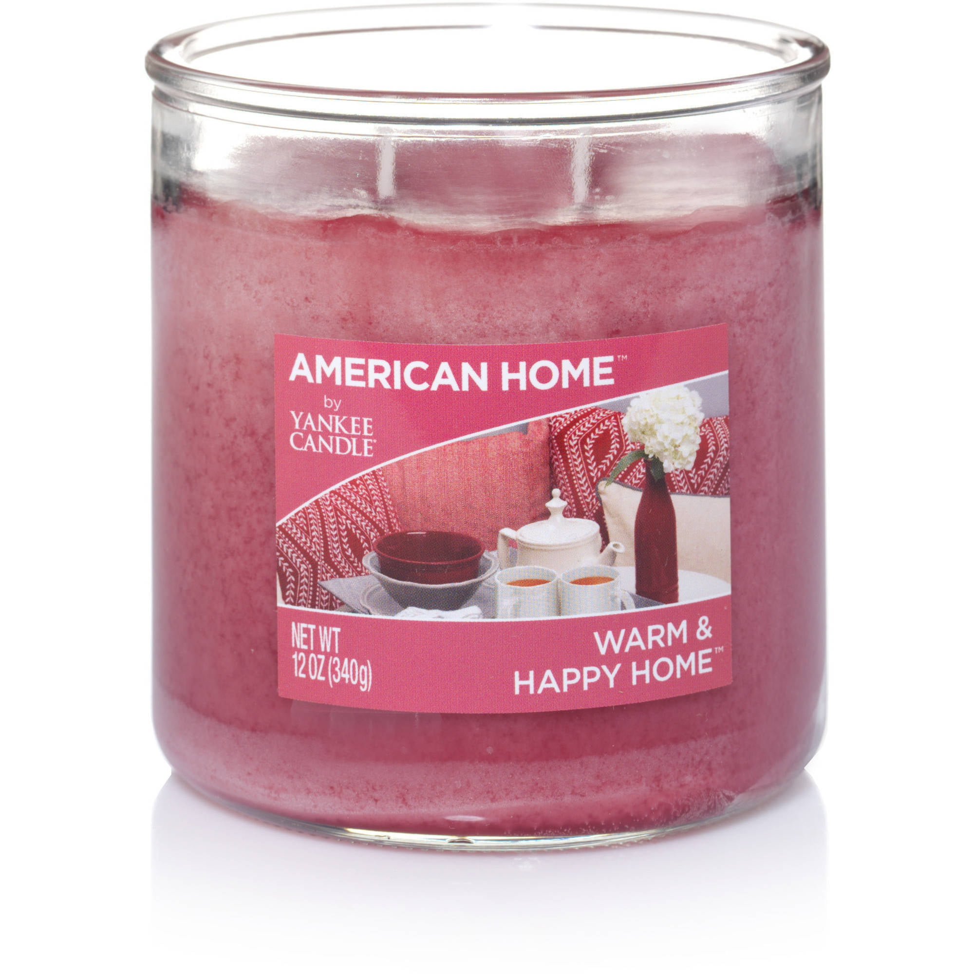 American Home By Yankee Candle Warm and Happy Home Candle, 12 oz Medium