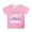 Pink, variant on Back To School Girls Outfits Oversized Fit Quick Dry O-Neck 1/4 Sleeve Preppy First Day Of School Floral First Grade for Girls T-Shirt