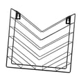 thumbnail image 2 of Revistero de Pared Organizador de Archivos Colgante Portalibros Metal Revistero Soporte para Cartas Decorativo Funcionalidad Metálica Adecuado para Negro, 2 of 8