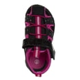 thumbnail image 6 of Ruged Bear Girls Closed Toe Sandals (Toddler Sizes) , Black Fuchsia, 9, 6 of 7