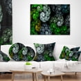 thumbnail image 4 of Designart Bright Exotic Spiral Flowers - Abstract Throw Pillow - 12x20, 4 of 5