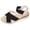 Black, variant on Ladies Orthopedic Sandals for Women Slip On Double Buckle Slip-On EVA Thong Cushion Soft Walking Beach Essentials