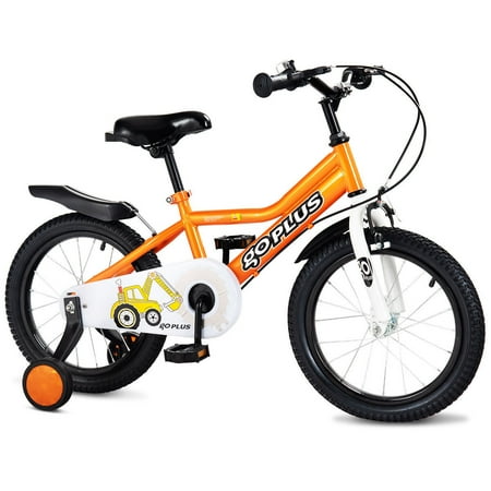 Costway 16'' Children Kids Bike Boy Girl Bicycle Training Wheels Toddler Ride New