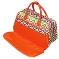 thumbnail image 3 of World Traveler 21-Inch Carry-On Shoulder Duffel Bag - Orange Trim Chevron Multi, 3 of 3