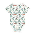 thumbnail image 2 of Rocae Music Lover Dinosaur for Baby Climbing Clothes Soft Baby Romper for Active Infants Comfortable and Breathable Crawling Jumpsuit Unisex Baby Outfit 6 Months, 2 of 8