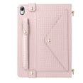 thumbnail image 2 of Handbag Case for iPad mini6/mini 2024, Flip Folio Stand Crossbody Wallet Case with S Pen Holder & Card Slots Pocket, Hand Strap & Shoulder Strap Shockproof Protective Cover,Pink, 2 of 10
