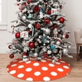 thumbnail image 5 of Pofeuu Orange And White Polka Dot1 Print Christmas Tree Skirt, Merry Christmas Skirt Xmas Tree Ornaments for Xmas Holiday Party Decorations-36", 5 of 7
