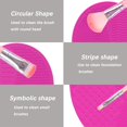 thumbnail image 2 of Silicone Cleaning Mat, Makeup Brush Cleaning Mat, Cleaning Brush, Soft Silicone Wash Scrubber, Cleaning Tools, 2 of 4