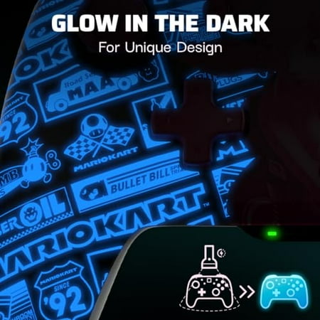 PDP - REMATCH GLOW Wireless Controller For Nintendo Switch, Nintendo Switch - OLED Model - Grand Prix Peach