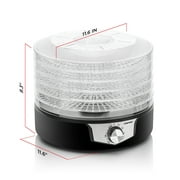 Chefman 5-Tray Adjustable Food Dehydrator, Black