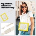 thumbnail image 4 of ELEHOLD Full Body Protective Case for iPad Pro 11 inch 2024,Heavy Duty 3-Layer Protection Case Built-in Screen Protector 360° Rotating Kickstand Handstrap Shoulder Strap Shockproof Cover,Yellow, 4 of 8