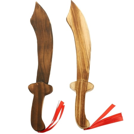 

2pcs Wooden Kids Sword Children Sword Toy Wood Sword Toy Party Cosplay Wood Toy Sword