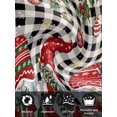 thumbnail image 7 of Plaid Gnomes Christmas Cloth Napkins Set of 4 Reusable Dinner Napkins, Xmas Ball Gifts Snowflake Cocktail Napkin Washable Table Napkins for Wedding/Holiday Party/Baby Shower 20"x20", 7 of 7