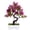 Purplish Red, variant on Cheers US Artificial Plants Artificial Bonsai Tree Potted Faux Japanese Pine Bonsai Simulation Zen Garden Fake Plant Artificial Bonsai Tree for Home Office Showcase Indoor Décor Desktop Display