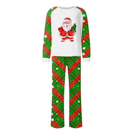

Act Now! HIMIWAY Matching Family Christmas Pajamas Christmas Prints Family Matching Long Sleeve Tops+Pants Set Family Matching Sets Men S