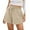 Khaki, variant on Sngxgn Women's Shorts Shorts with Deep Pockets Long Shorts for Women Lounge Walking (Khaki,S)