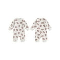 thumbnail image 2 of WIFORNT Baby Boys Girls Jumpsuits Long Sleeve Round Neck Football Print Rompers Newborn Clothes, 2 of 9