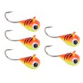 thumbnail image 4 of Plantillas de pesca en hielo, anzuelo de acero rico en carbono, Señuelos de pesca en hielo de invierno, aparejos de pesca portátiles para exteriores, 5mm, 5 uds., 4 of 12