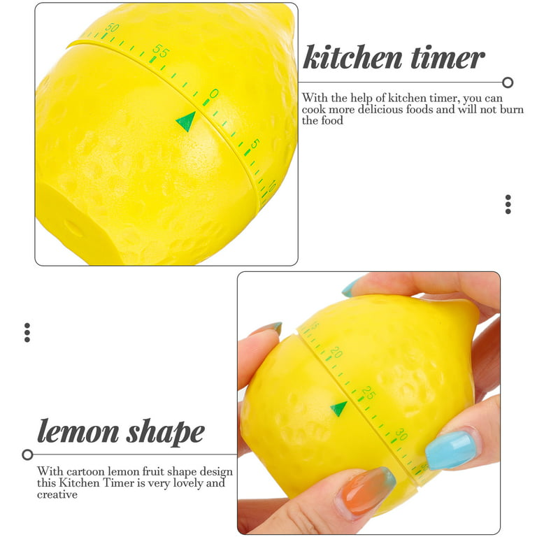 2pcs Visual Timer Clock Fruit Shape Timer Pomodoro Timer Cube Fruit Timer