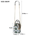 thumbnail image 2 of FORMRS Crossbody Bag for Women Quilted Travel Shoulder Cell Phone Purse with Chain Strap Handbag, Gold Geometric Pattern, 2 of 7
