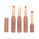 thumbnail image 1 of Ensemble de pinceaux de maquillage télescopiques 4 en 1, portables et rétractables, pour lèvres, sourcils, fards à paupières, marron, 1 of 4