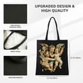 thumbnail image 3 of GOSMITH Shoulder Bag Women's Canvas Tote Bag Angelic Cherubs & Doves 14.1x15.7in, 3 of 6